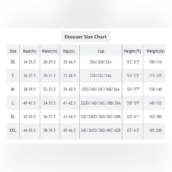 Ekouaer Women's One Piece Swimsuit #513 - Picture 6 of 11